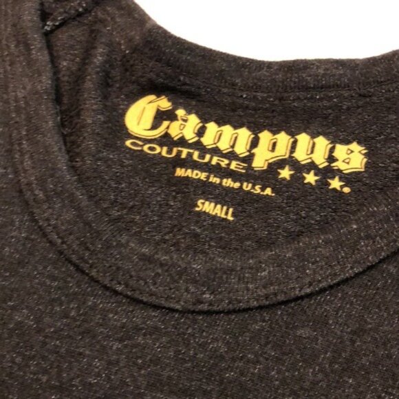 Ole Miss Rebels Sweater Womens Dark Grey Slouch Long Sleeve Sweatshirt Size S - Picture 4 of 8